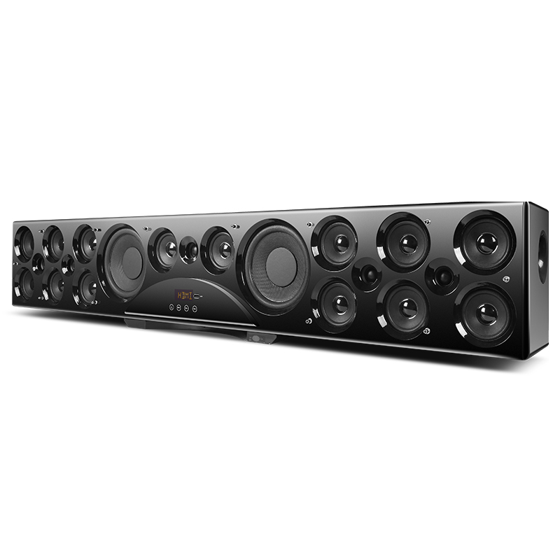 Surround Sound Decoder - 7.2 Kanal Ahşap Kablosuz Ev Sinema