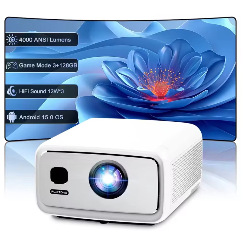 Home Cinema Mini - D10S Projektör 4K V660 Çip 3+128G