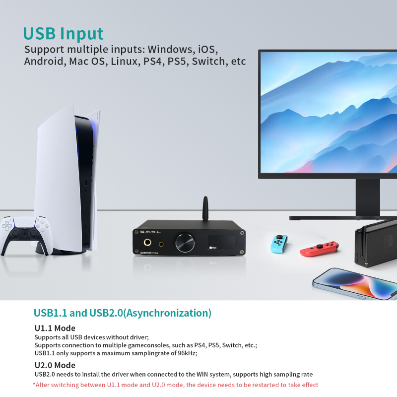 SMSL C200 PRO MQA LDAC DSD512  - Surround Sound Decoder incelemesi ve fiyatı