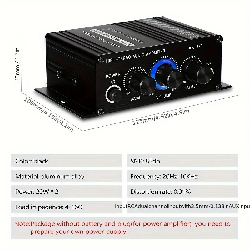AK-270 400W Mini Güç Amplifika - Home Cinema Mini incelemesi ve fiyatı