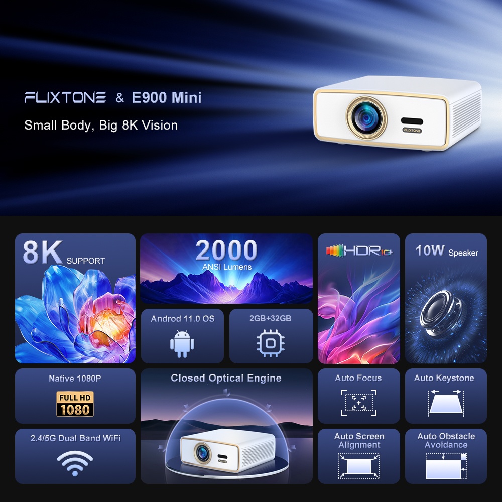 Flixtone E900 MINI, Gençler İç - Home Cinema Mini incelemesi ve fiyatı